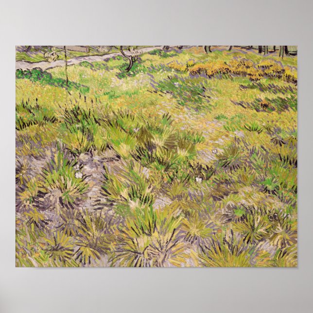 Pôster Vincent van Gogh | Prados com Borboletas, 1890 (Frente)