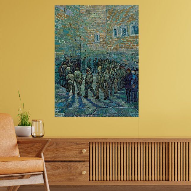 Poster Vincent van Gogh Prisioneiros Exercitando Arte Fin (Sala de Estar 2)