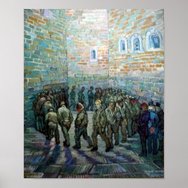 Poster Vincent van Gogh Prisoners Exercitando-se