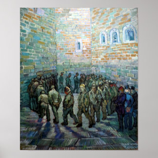 Poster Vincent van Gogh Prisoners Exercitando-se