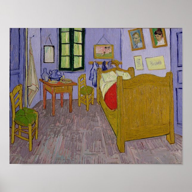 Pôster Vincent van Gogh | Quarto de Van Gogh em Arles (Frente)