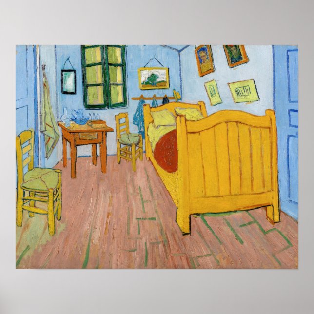 Poster Vincent Van Gogh - Quarto de Vincent em Arles (Frente)