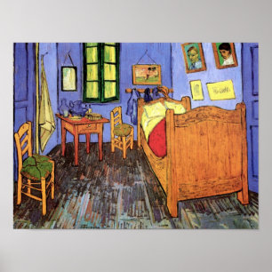 Pôster Vincent Van Gogh - Quarto em Arles Arte Fino