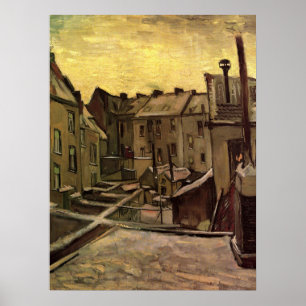 Poster Vincent van Gogh, Quintais de Casas Antigas, Antué