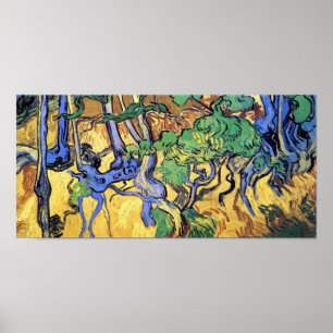 Pôster Vincent Van Gogh - Raízes e Troncos de Árvore Arte