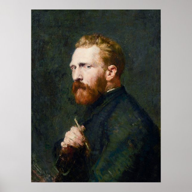 Poster Vincent van Gogh Retrato de John Peter Russell (Frente)