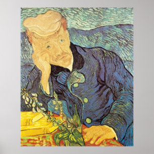 Pôster Vincent van Gogh - Retrato do Doutor Gachet