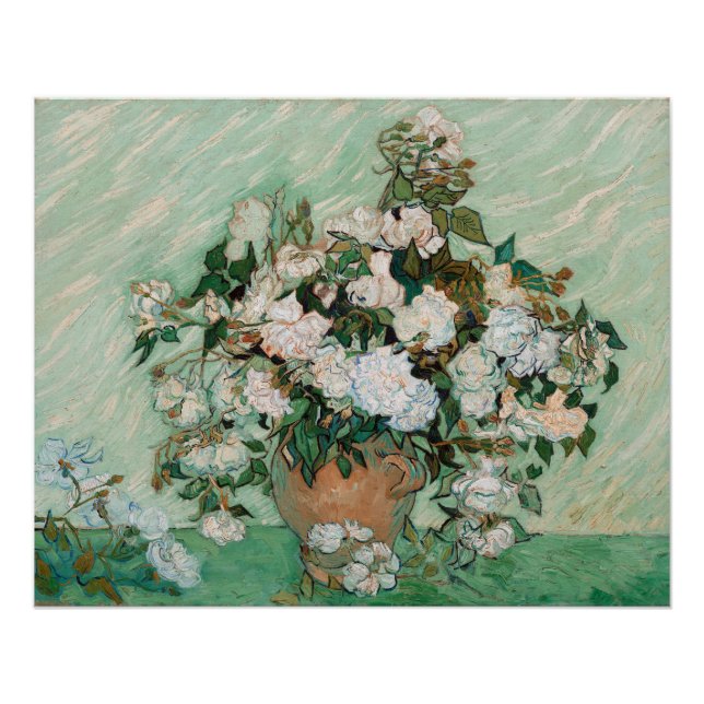 Pôster Vincent van Gogh | Rosas, 1890 (Frente)