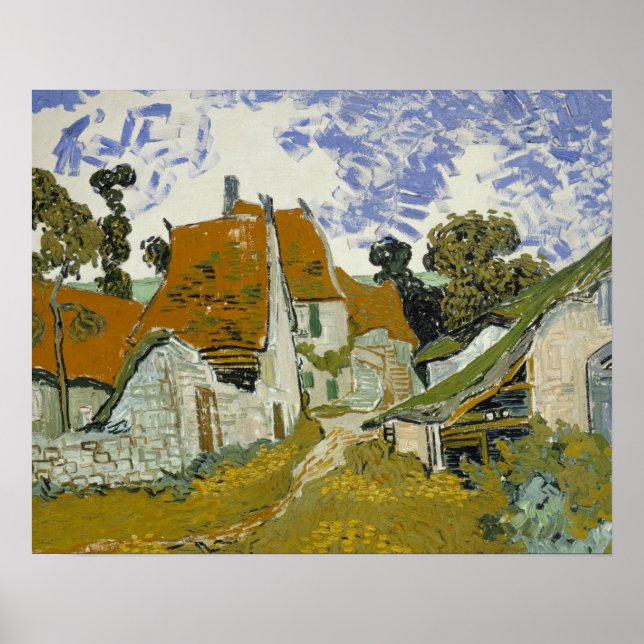 Poster Vincent van Gogh - Rua Auvers-sur-Oise (Frente)