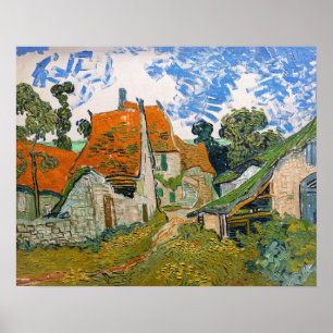 Poster Vincent van Gogh - Rua em Auvers-sur-Oise