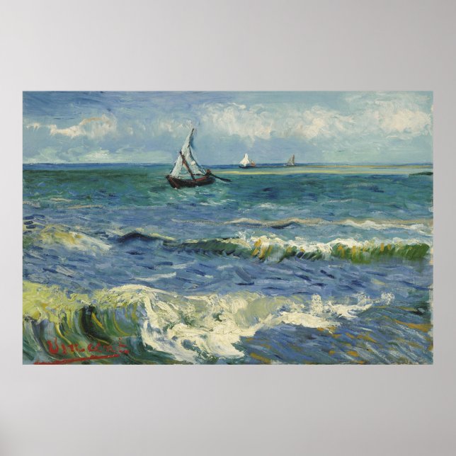 Poster Vincent Van Gogh "Seascape"/ (Frente)
