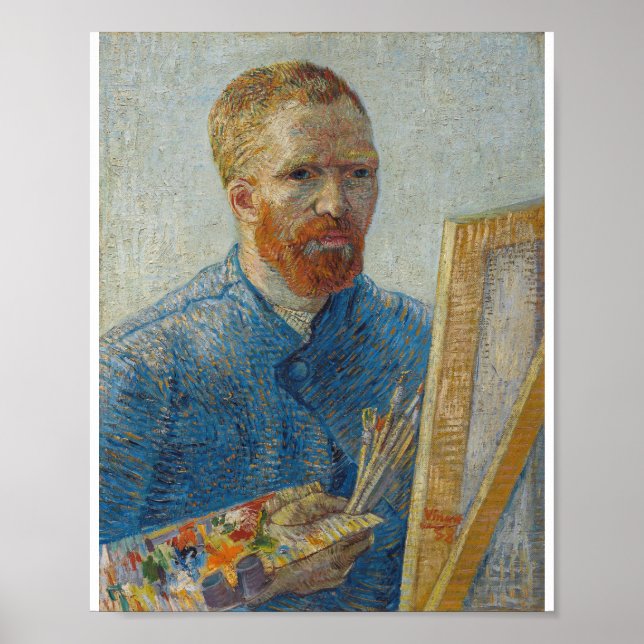 Poster Vincent Van Gogh - Self Portrait  as a Painter (Frente)