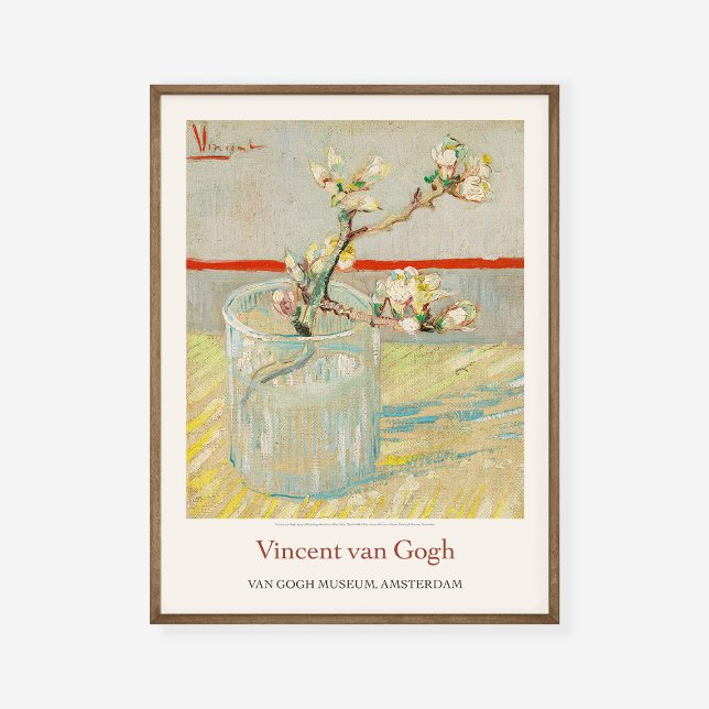 Poster Vincent Van Gogh Sprig da Flor da Arte de Amêndoa (Criador carregado)
