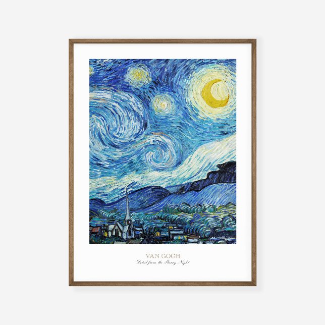 Poster Vincent Van Gogh Starry Night 1889 Exposição de Ar (Criador carregado)