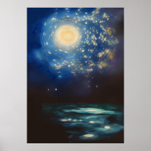 Vincent Van Gogh Starry Night no Oceano