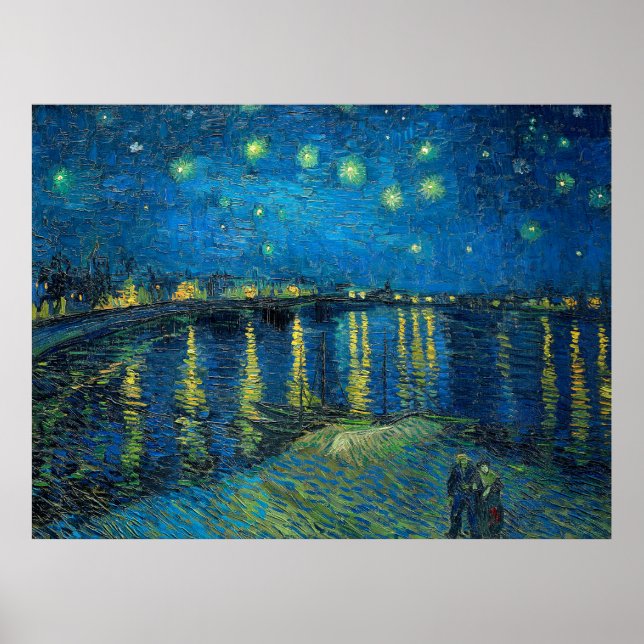 Poster Vincent Van Gogh Starry Night Over the Rhone (Frente)