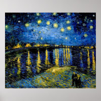 Vincent Van Gogh Starry Night Over The Rhone 1888
