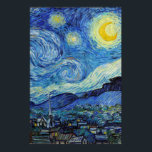 Poster Vincent Van Gogh Starry Night Vintage Fine Art<br><div class="desc">Vincent Van Gogh Starry Night Vintage Fine Art Poster</div>