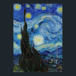 Poster Vincent Van Gogh Starry Night Vintage Fine Art<br><div class="desc">Vincent Van Gogh Starry Night Vintage Fine Art Poster</div>