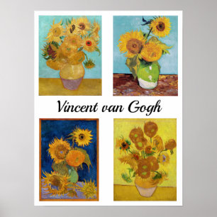 Poster Vincent Van Gogh Sunflower Serie