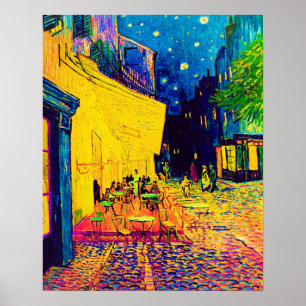 Poster Vincent Van Gogh - Terraço do Café à Noite Pop Art