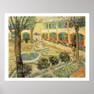 Pôster Vincent van Gogh   The Asylum Garden at Arles