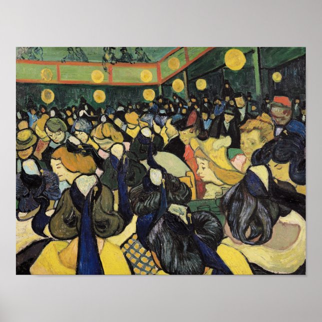 Pôster Vincent van Gogh | The Dance Hall at Arles, 1888 (Frente)