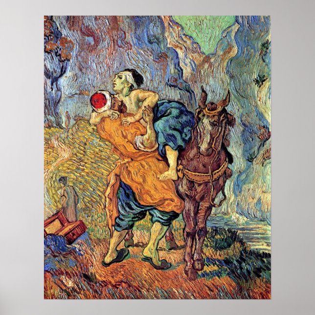 Pôster Vincent Van Gogh - The Good Samaritan - Fine Art (Frente)