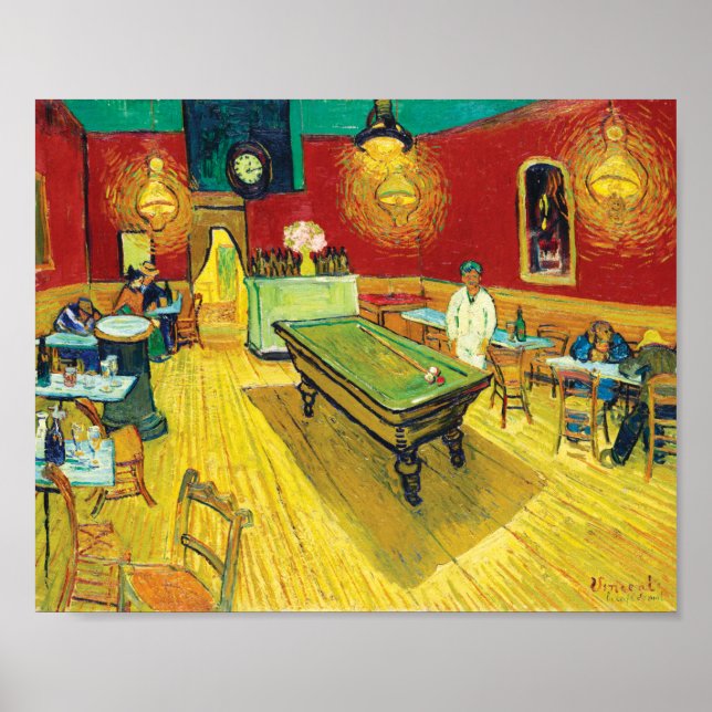 Poster Vincent Van Gogh The Night Cafe (Le café de nuit) (Frente)