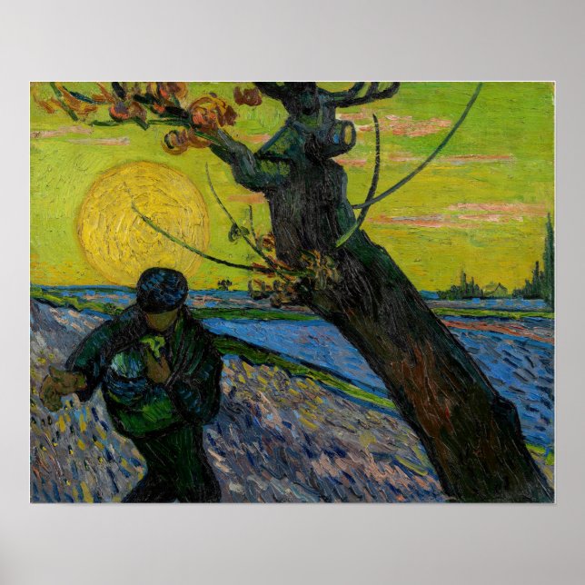 Poster Vincent van Gogh - The Sower (Frente)