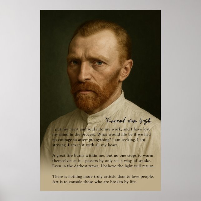 Poster Vincent van Gogh - Tributo Emocional (Frente)