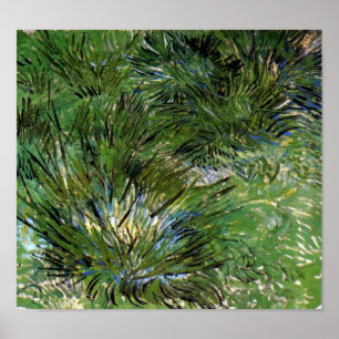 Poster Vincent Van Gogh - Tufos De Grama Arte Fina