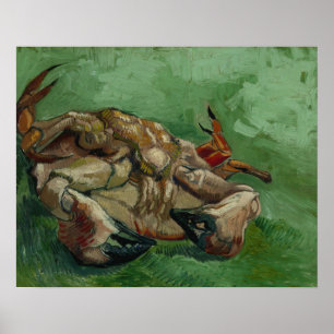 Pôster Vincent van Gogh - Um caranguejo nas costas