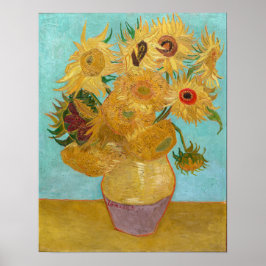 Poster Vincent Van Gogh - Vase com Doze Girassóis