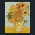 Poster Vincent van Gogh Vase com Doze Girassóis<br><div class="desc">Mergulhe no calor vibrante da obra-prima de Vincent van Gogh, "Vase com Doze Girassóis." Cada pincelada captura a essência dos campos encharcados pelo sol e a alegria do verão. Este trabalho de arte de eterno infunde qualquer espaço com sua energia radiante e traz um toque da beleza da natureza no...</div>