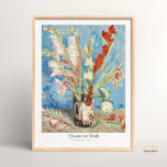 Poster Vincent van Gogh Vase com Gladioli e Asters<br><div class="desc">Traga a beleza eterno do "Vase with Gladioli and Chinese Asters" de Vincent van Gogh para dentro de sua casa com esta elegante impressão de arte. O trabalho icônico do mestre holandês certamente adiciona um toque de elegância vintage ao seu espaço de vida. Esse impressão de alta qualidade é 9000x12000...</div>