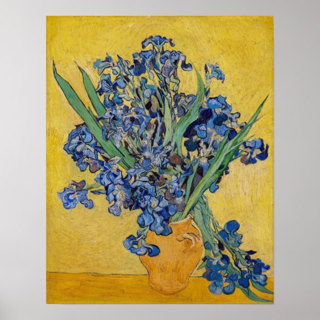 Poster Vincent van Gogh - Vase com irlandeses (Frente)