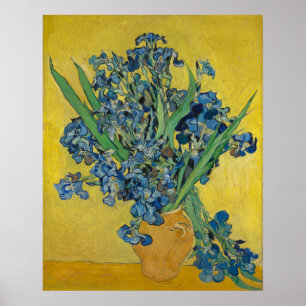 Poster Vincent Van Gogh Vase com pintura de arte irrisóri