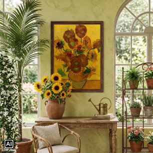 Poster Vincent van Gogh, Vase de Vida Estática com 15 Gi