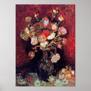 Pôster Vincent Van Gogh - Vase With Asters And Phlox