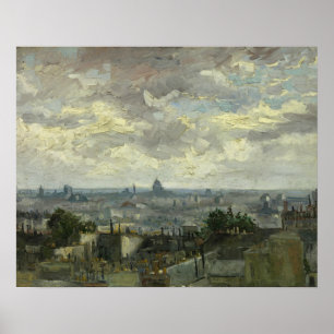 Poster Vincent van Gogh - vista de Paris