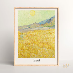 Poster Vincent van Gogh Wheatfield com Reaper Art Impress