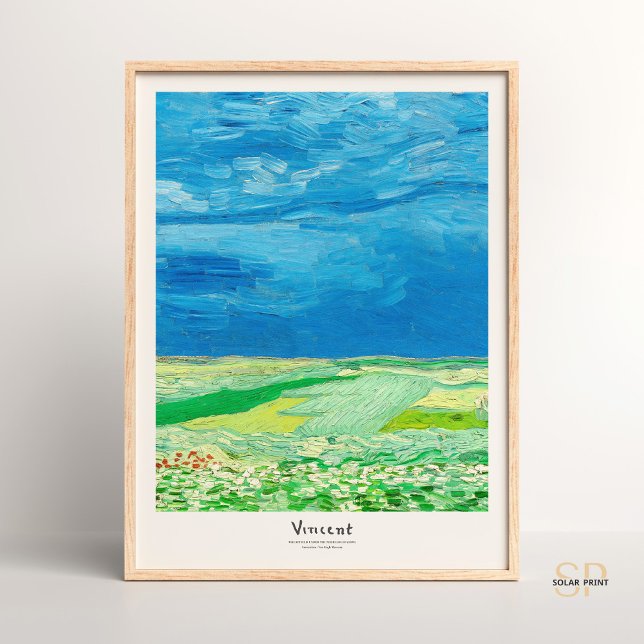 Poster Vincent van Gogh Wheatfield sob Thunderclouds (Criador carregado)
