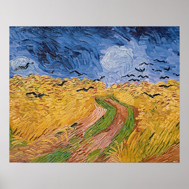 Pôster Vincent van Gogh | Wheatfield with Crows, 1890 (Frente)