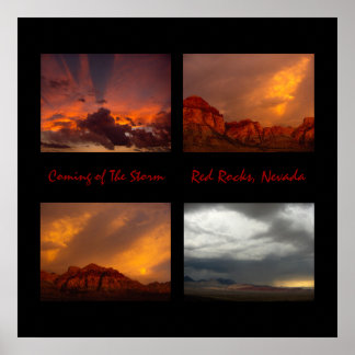 Poster Vindo da Tempestade, Red Rocks, Nevada