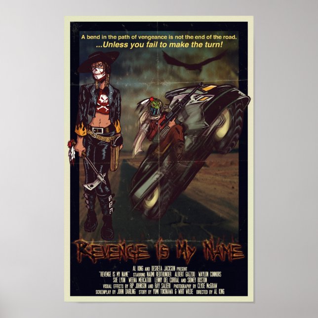 Pôster Vingança É Meu Nome (Frente)