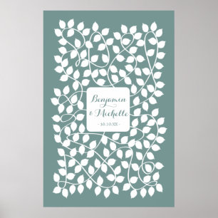 Poster Vinhas - 150 Signature Guest Book Alternativo