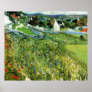 Pôster Vinhas com Vista para Auvers por Vincent van Gogh