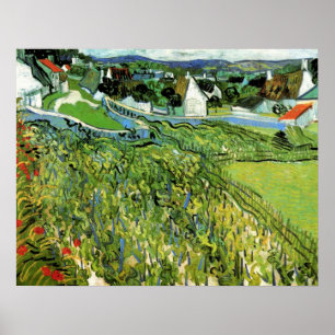 Pôster Vinhas com Vista para Auvers por Vincent van Gogh