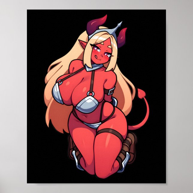Poster Vinheta de Arte de Fantasia de Demônio Sedutor de  (Frente)